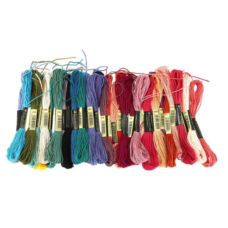 36 skeins of thread Multicolored For Embroidery Cross needle Knitting Bracelets