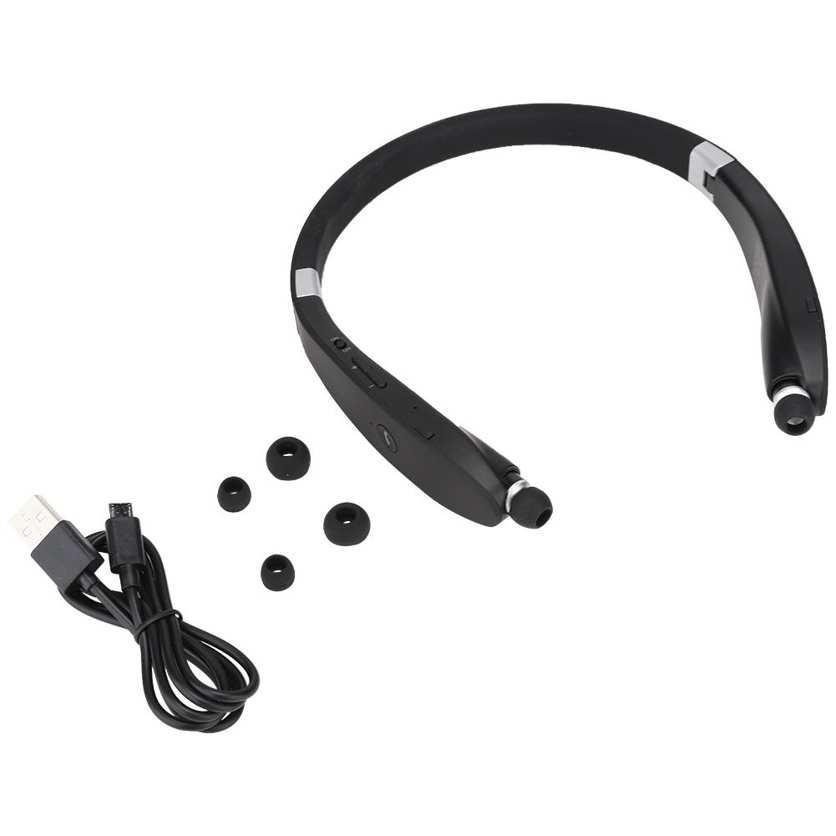 SX-991 Foldable Neck Han g Type Telescopic Headset Wireless Bluetooth Earphone