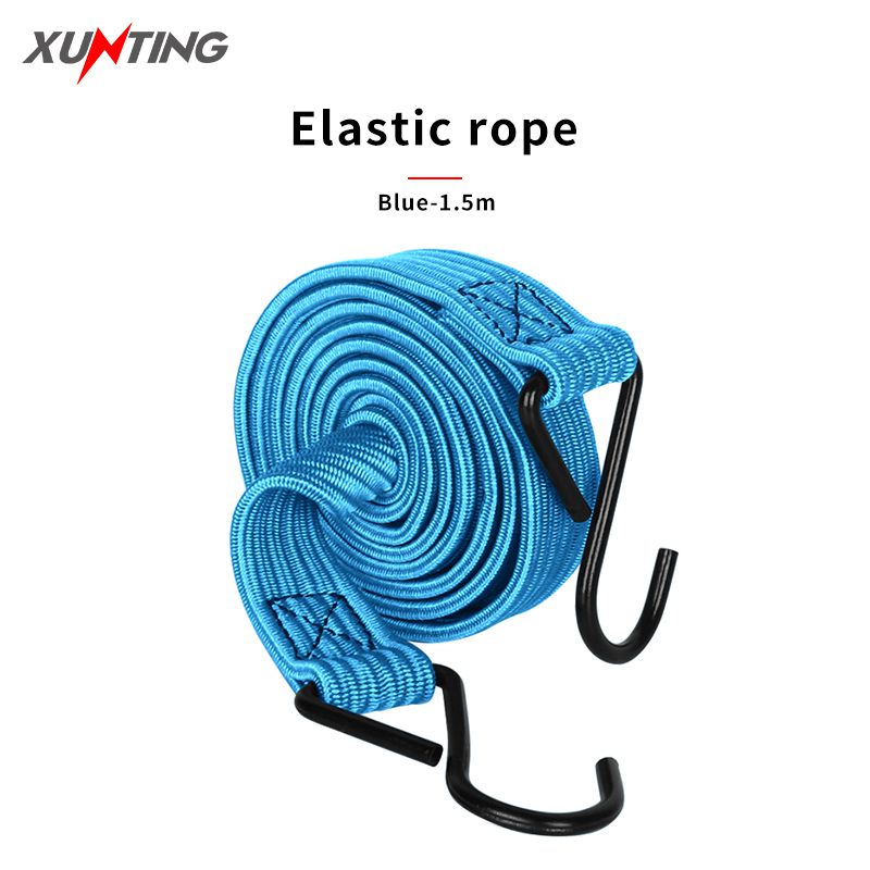 Bike Strap 1/1.5/2/3/4M Bicycle straps tied rope electric car motorcycle trunk hook tied rope tied cargo strap elastic luggage rope 1.5M Type
