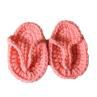 Newborn Baby Solid Colorni Crochet Flip-Flops Infant Slippers Photo Props