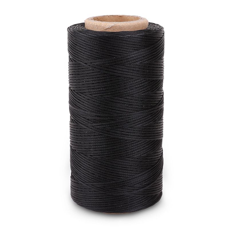 Flat wax wire coil 260M leather leather DIY DIY black