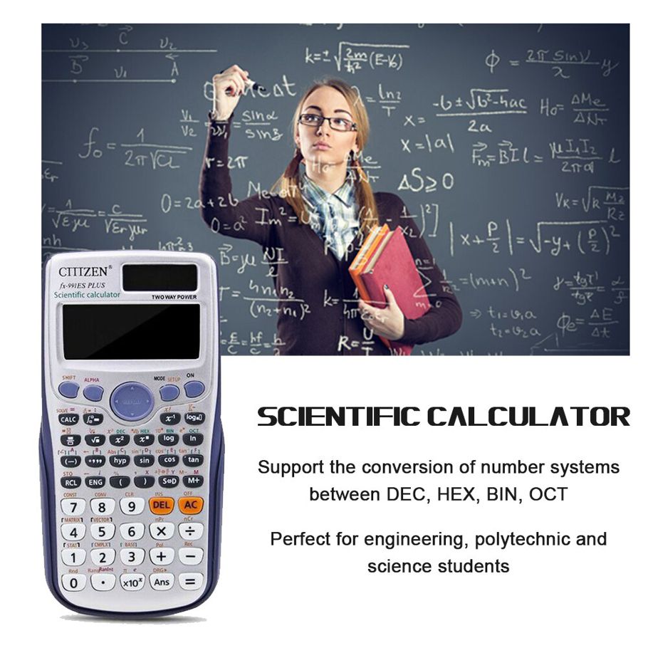 FX-991ES-PLUS Scientific Calculator 417 Functions Large LCD Display for High School University Students and Office Use