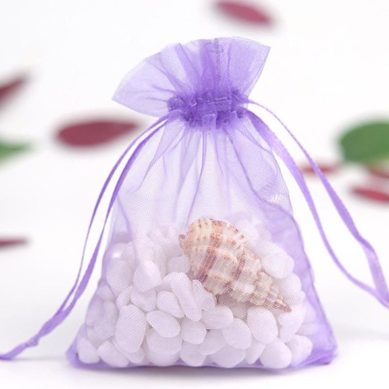 50 Pieces Organza Bags Jewelry Packaging Bags Wedding Party Decoration Drawable Bags Gift Pouches