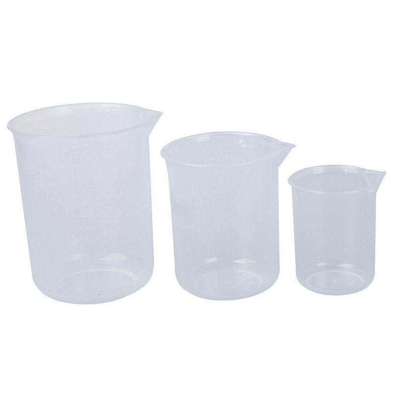 50 150 250 ml Laboratory transparent plastic 3 pcs measuring cup Measuring cup tool