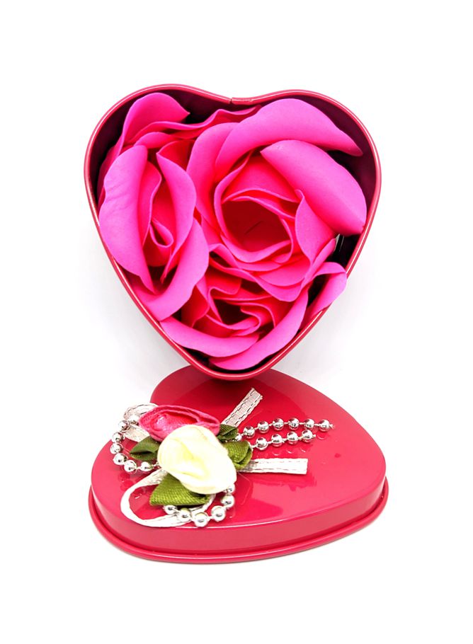 Valentine Heart Shape mini Love Box with Three Rose.(one pice)