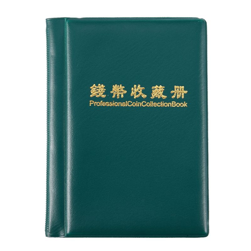 Durable Collection book for Coin Album of Pieces Portable Storage Pouch of Coins 120 pieces of Frame - Random color
