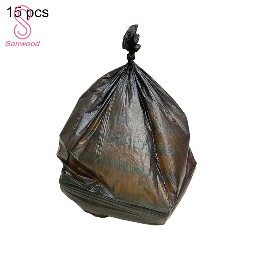15Pcs/1 Roll 60x80cm Disposable Kitchen Waste Trash Rubbish Pouch Garbage Bags