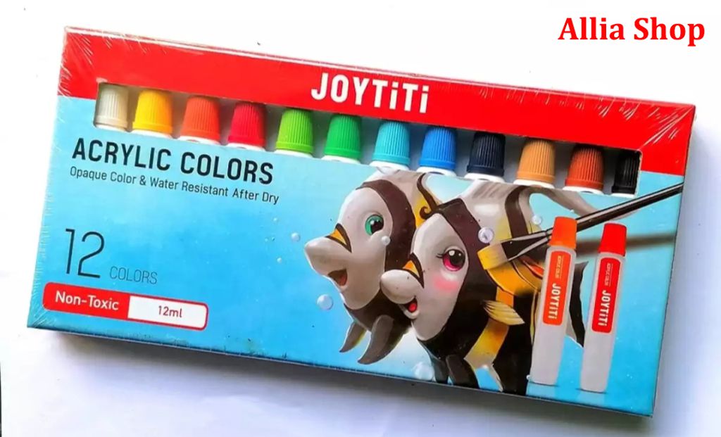 JOYTiTi Artists Water Color 6ml Tube, 12 Shades