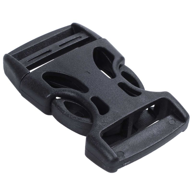 4pcs Plastic Side Quick Release Buckles Clip for 25mm Webbing Band Black
