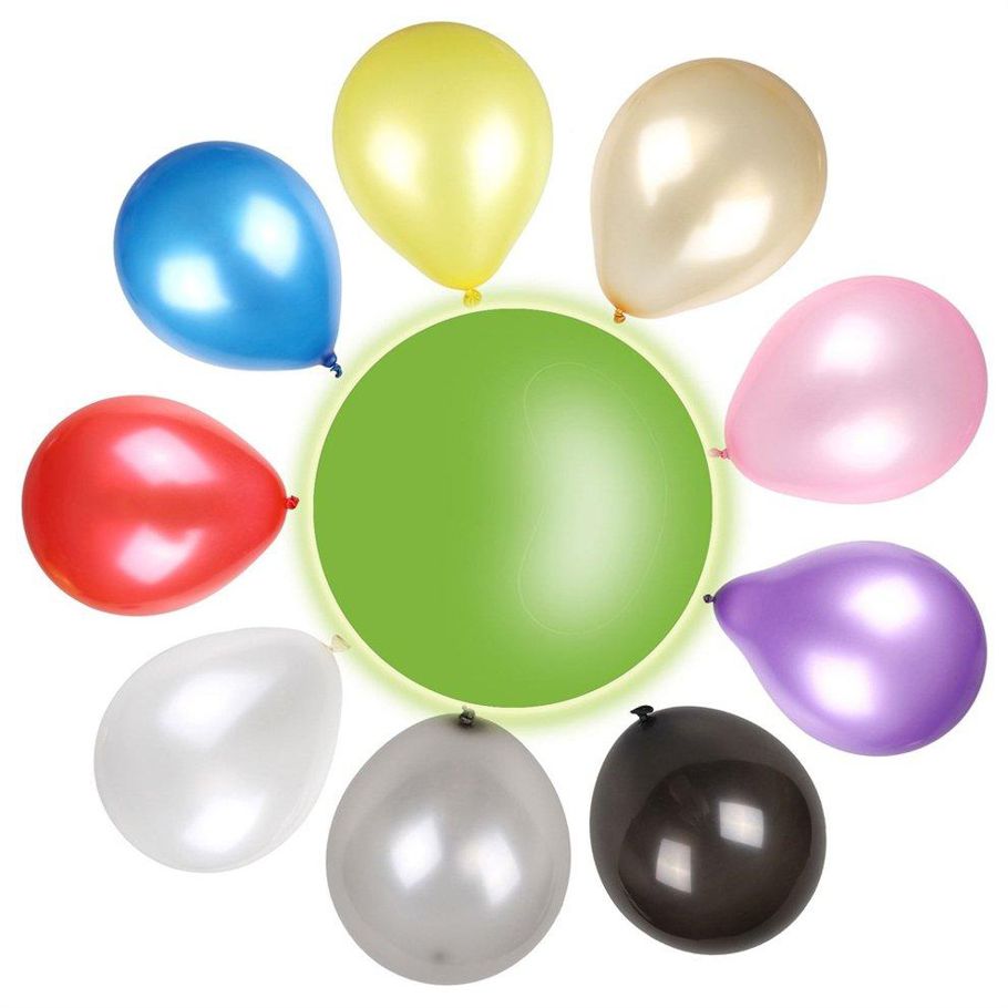 EF 100pcs 10" Decor Latex Pearlized Pearl Balloons for Party Wedding Birthday Gift