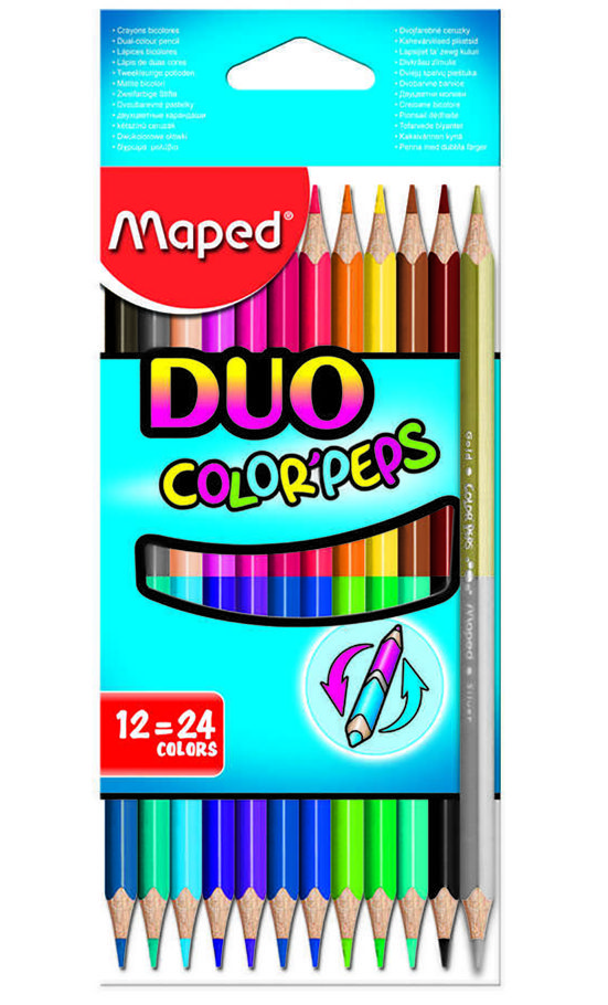 Maped Color'Peps Duo Tip Colored Pencils12=24 Color - 829600