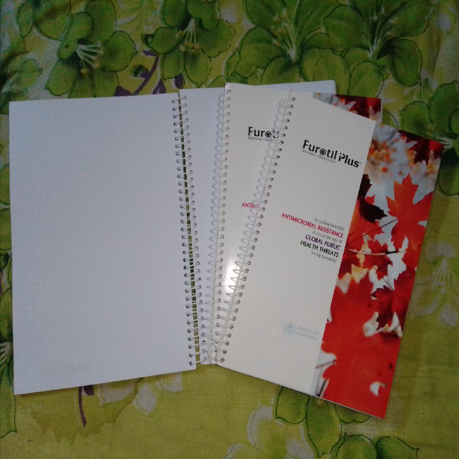 3 pieces special spiral art note pads. 200 pages,  5 x 8.5 inch size.