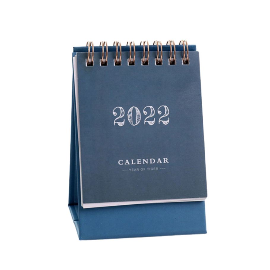 1pcs 2022 Simple mini Desktop Paper simple Calendar dual Daily Scheduler Table Planner Yearly Agenda Organizer New Year Gift