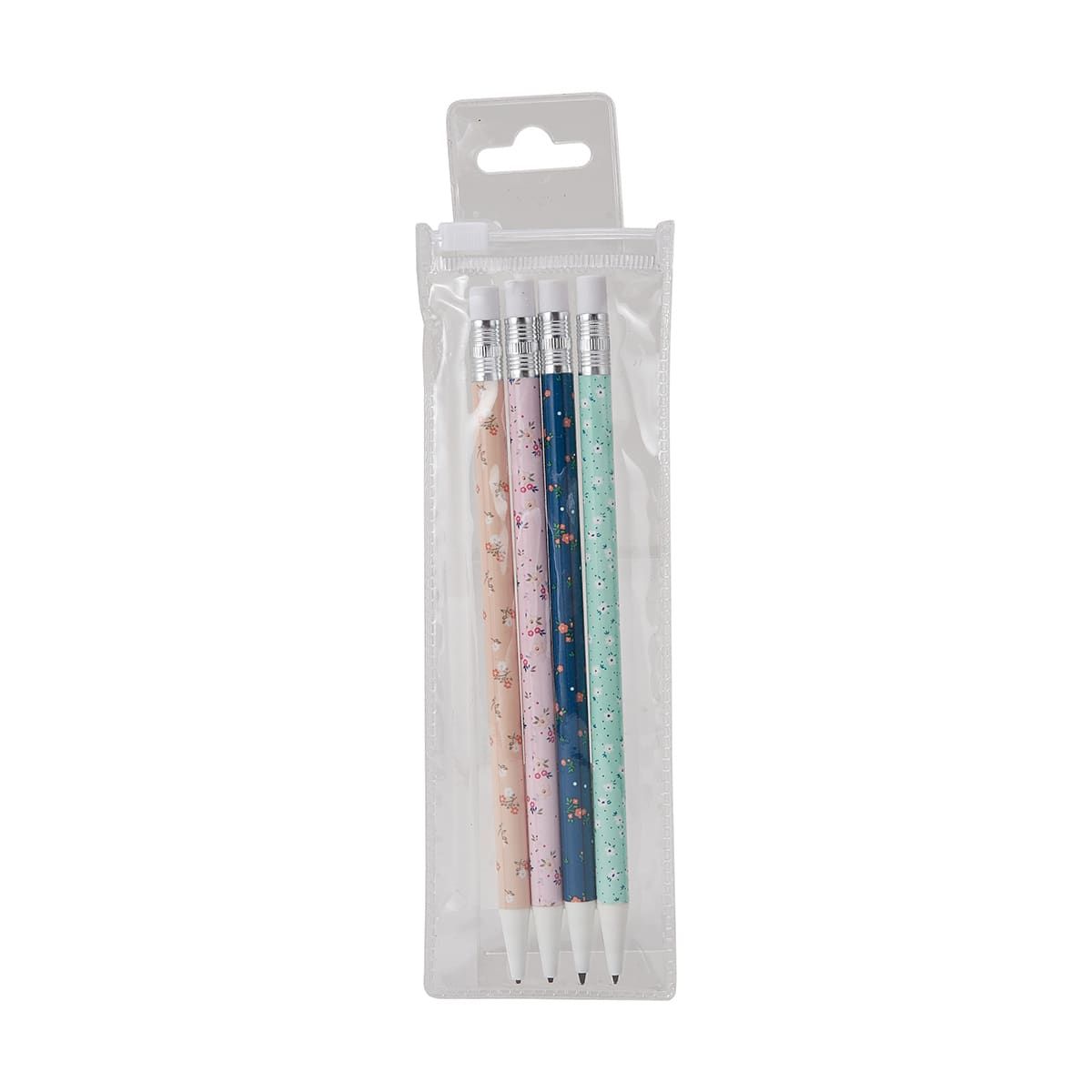 4 Pack Printed Mechanical Pencils