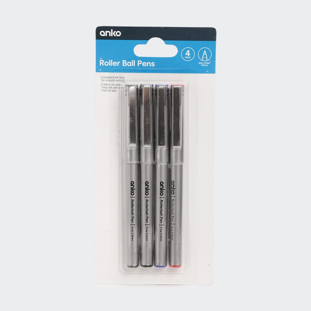 4 Pack Roller Ball Pens