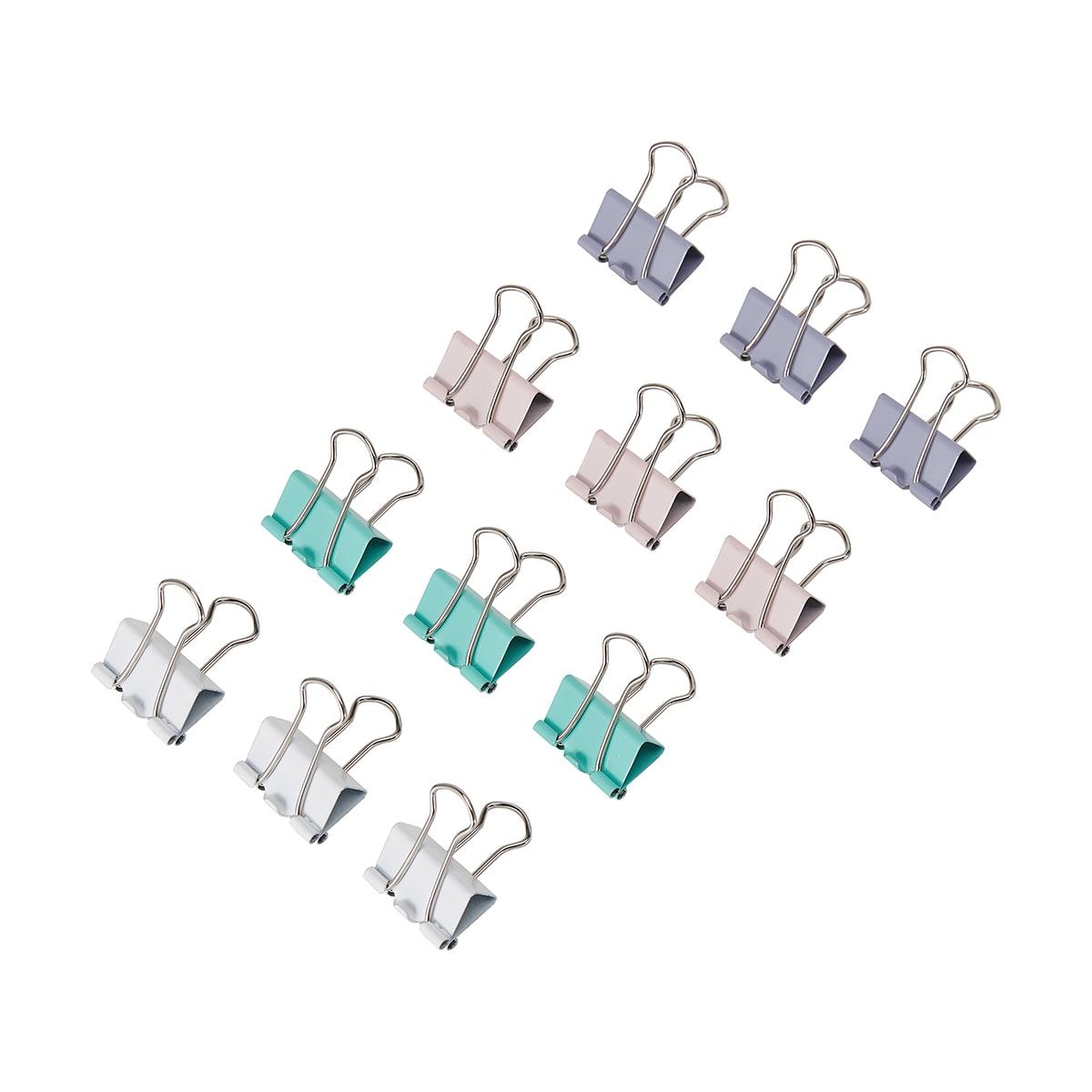 12 Pack 25mm Foldback Clips