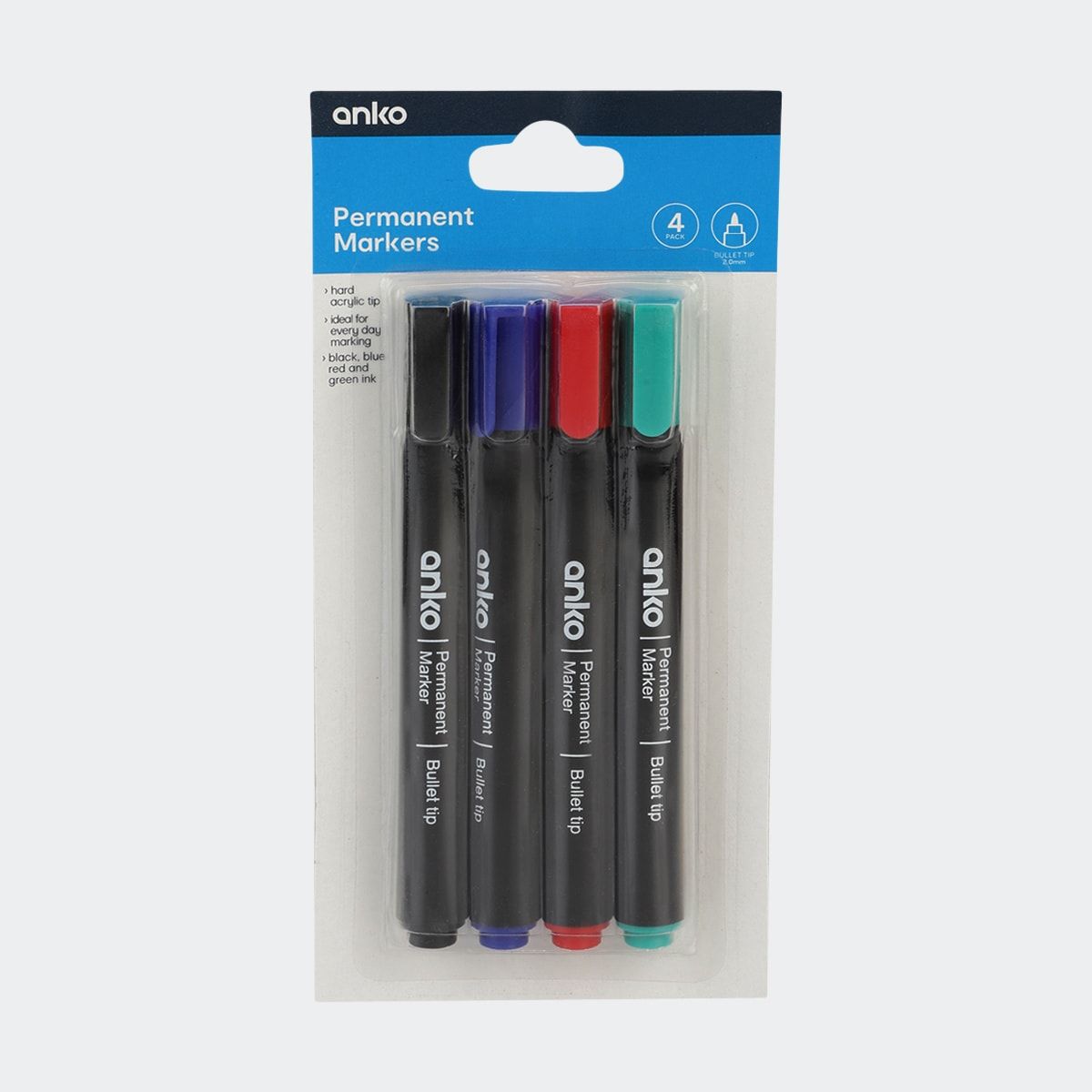4 Pack Permanent Markers