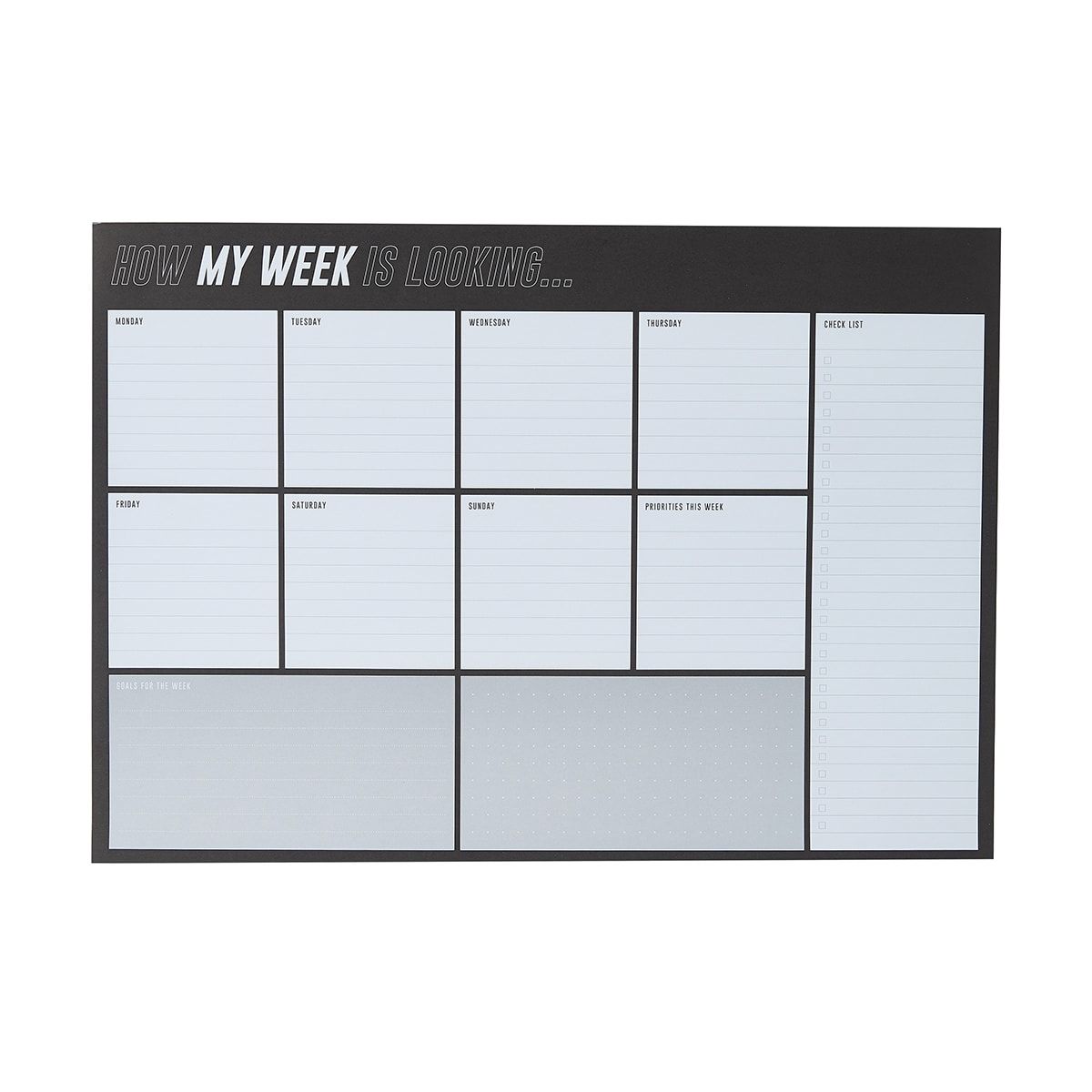 A3 Desk Pad - Week Looking