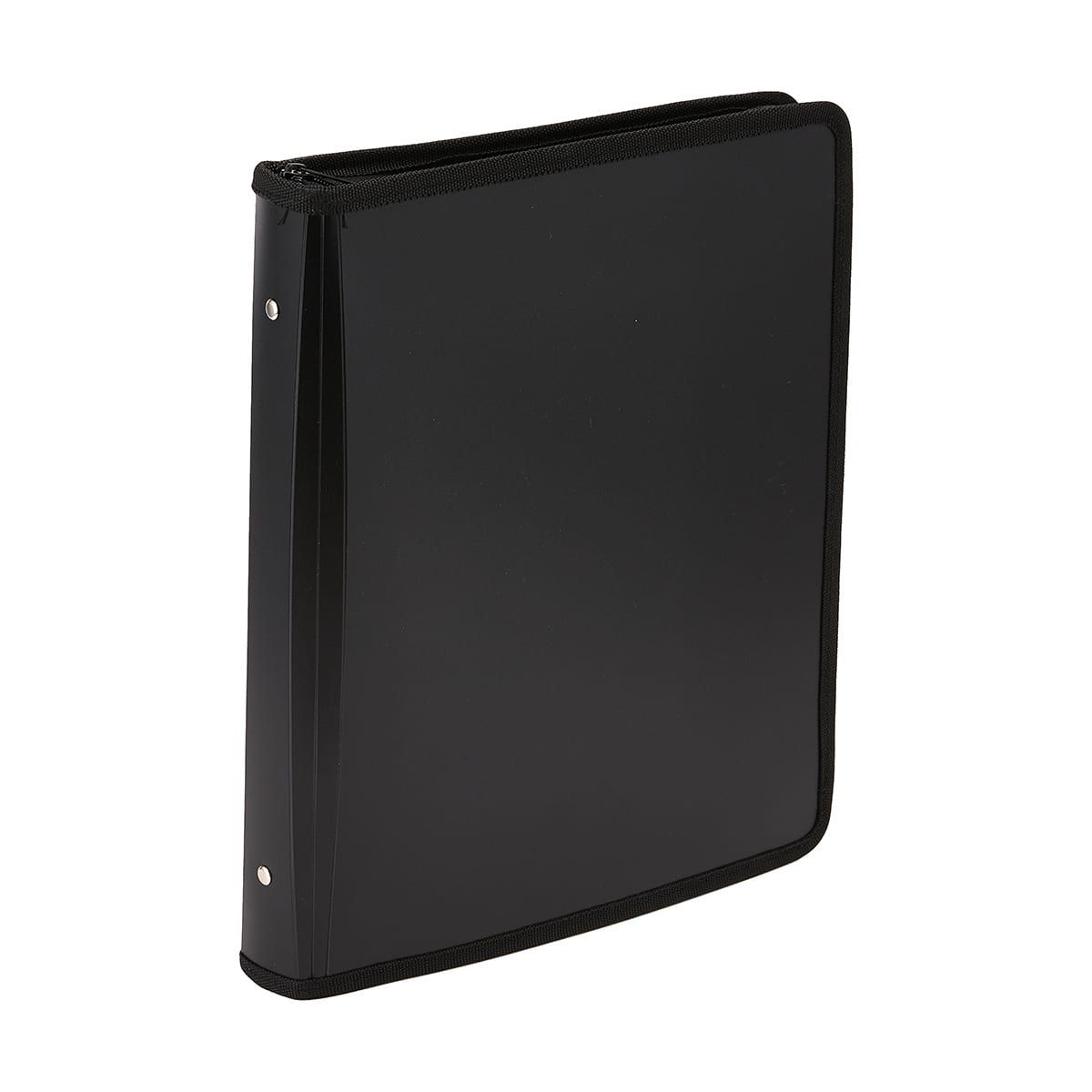 2D PP Zipper Binder - Black