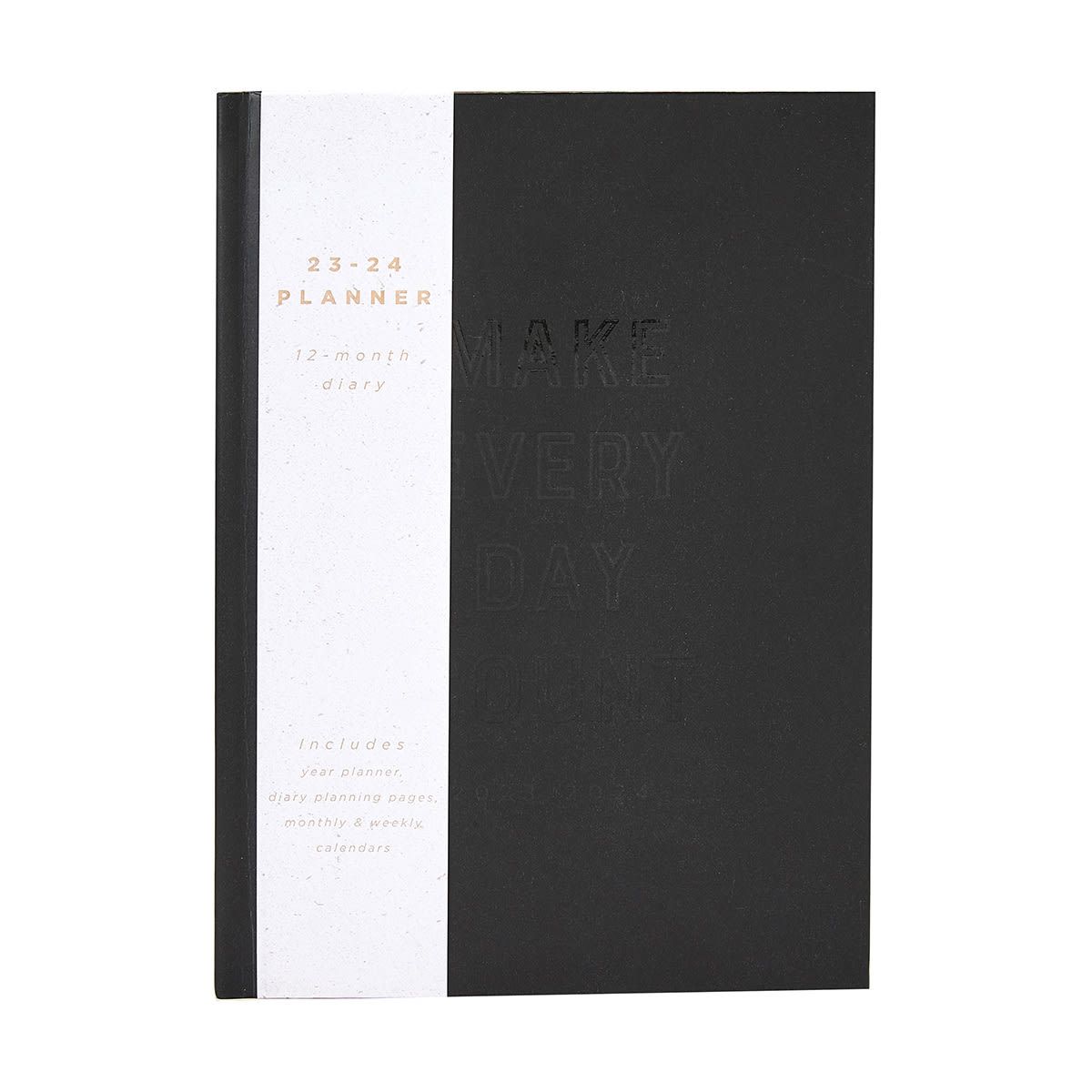 23/24 A5 Daily Diary - Black