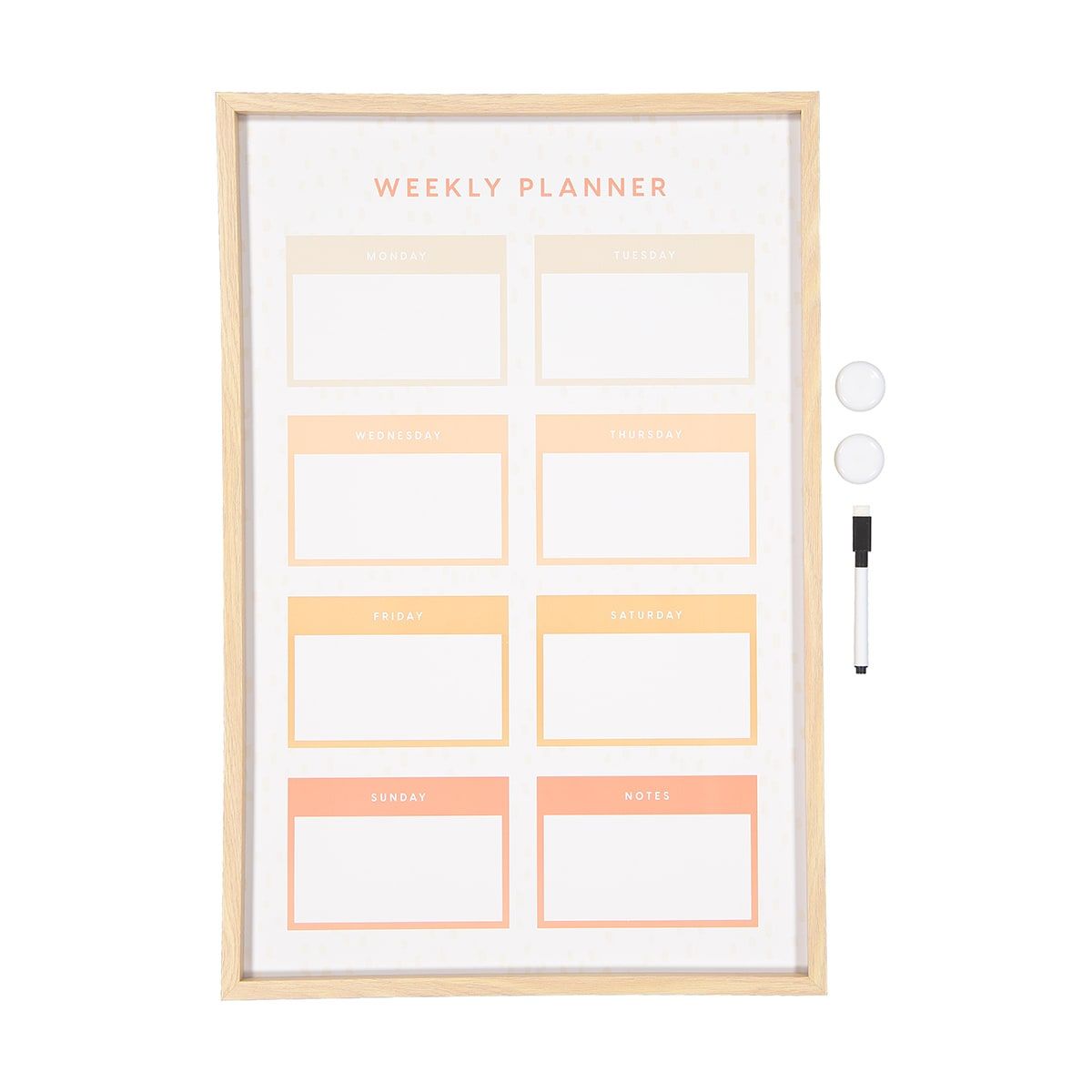 Weekly Board Oak Look Frame