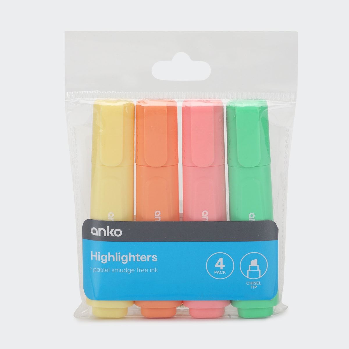 4 Pack Highlighter - Pastel