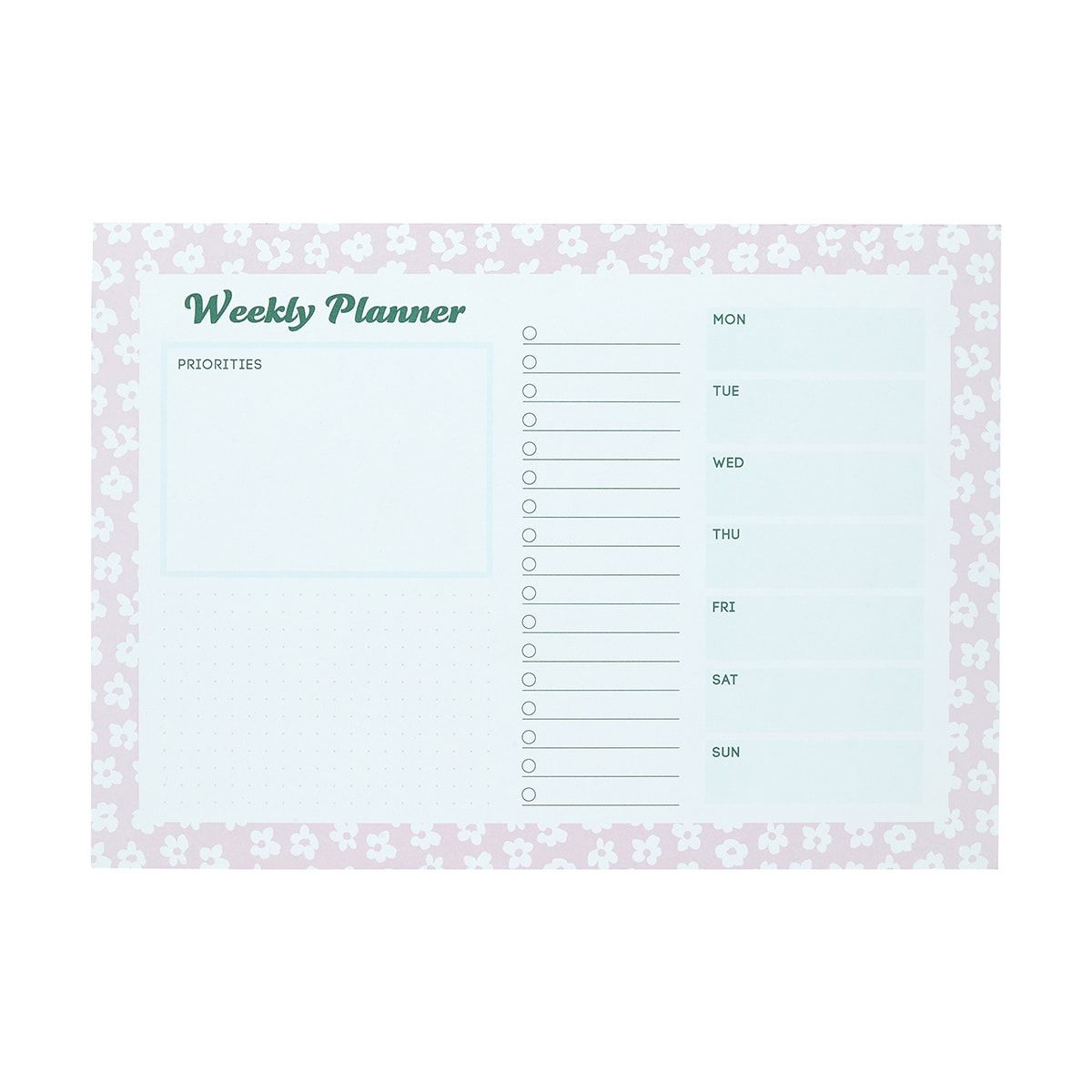 A4 Weekly Planner Pad
