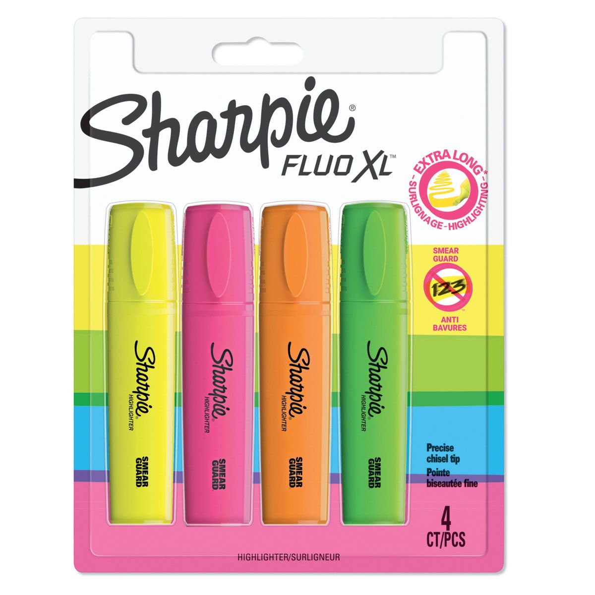 4 Pack Sharpie Fluoro Highlighters