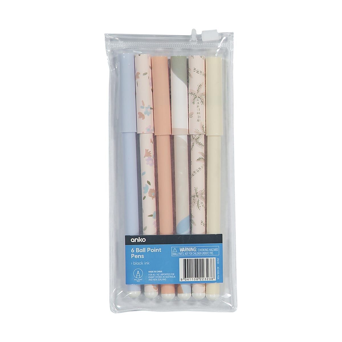 6 Pack Ball Point Pens - Timeless