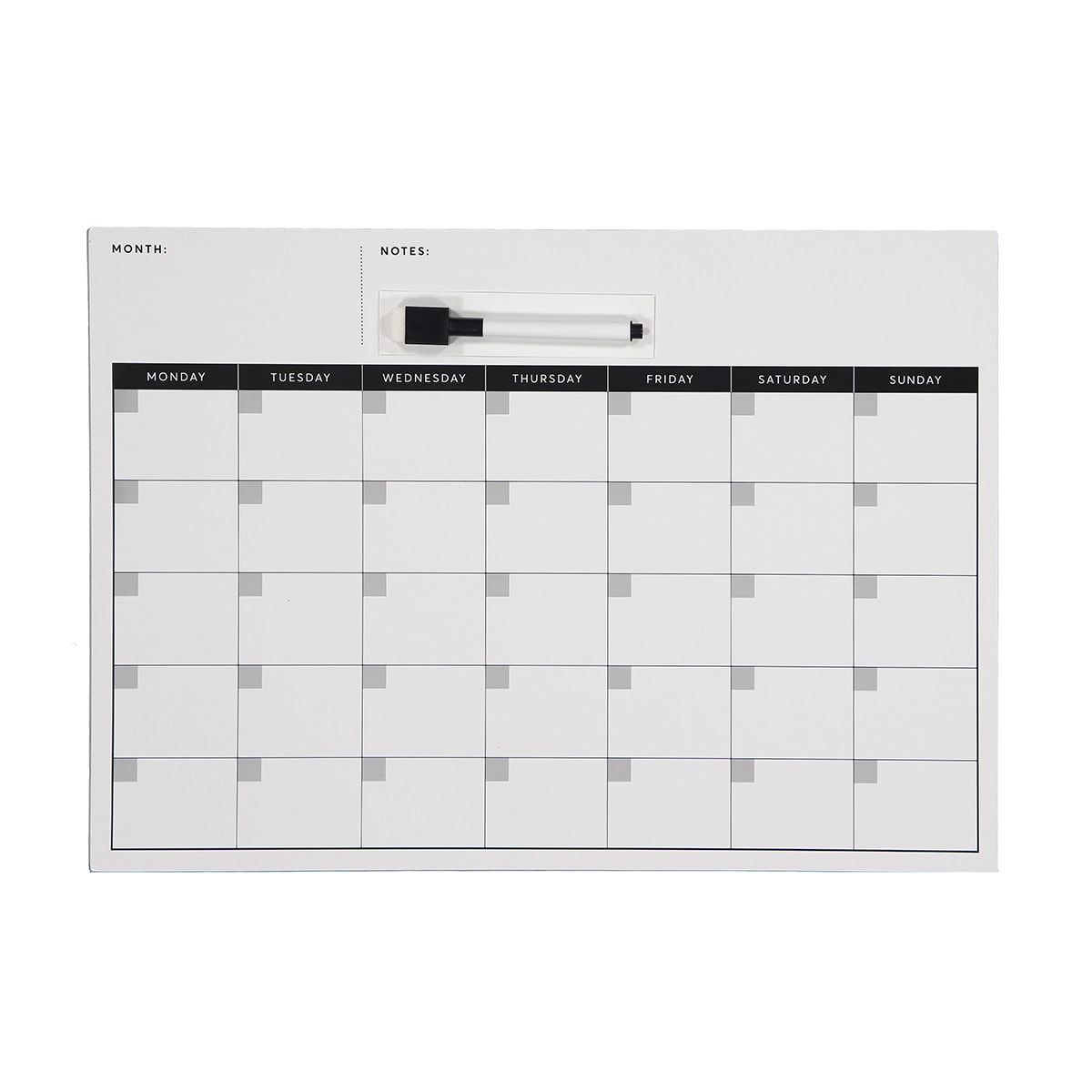 Soft Magnetic Monthly Whiteboard Set