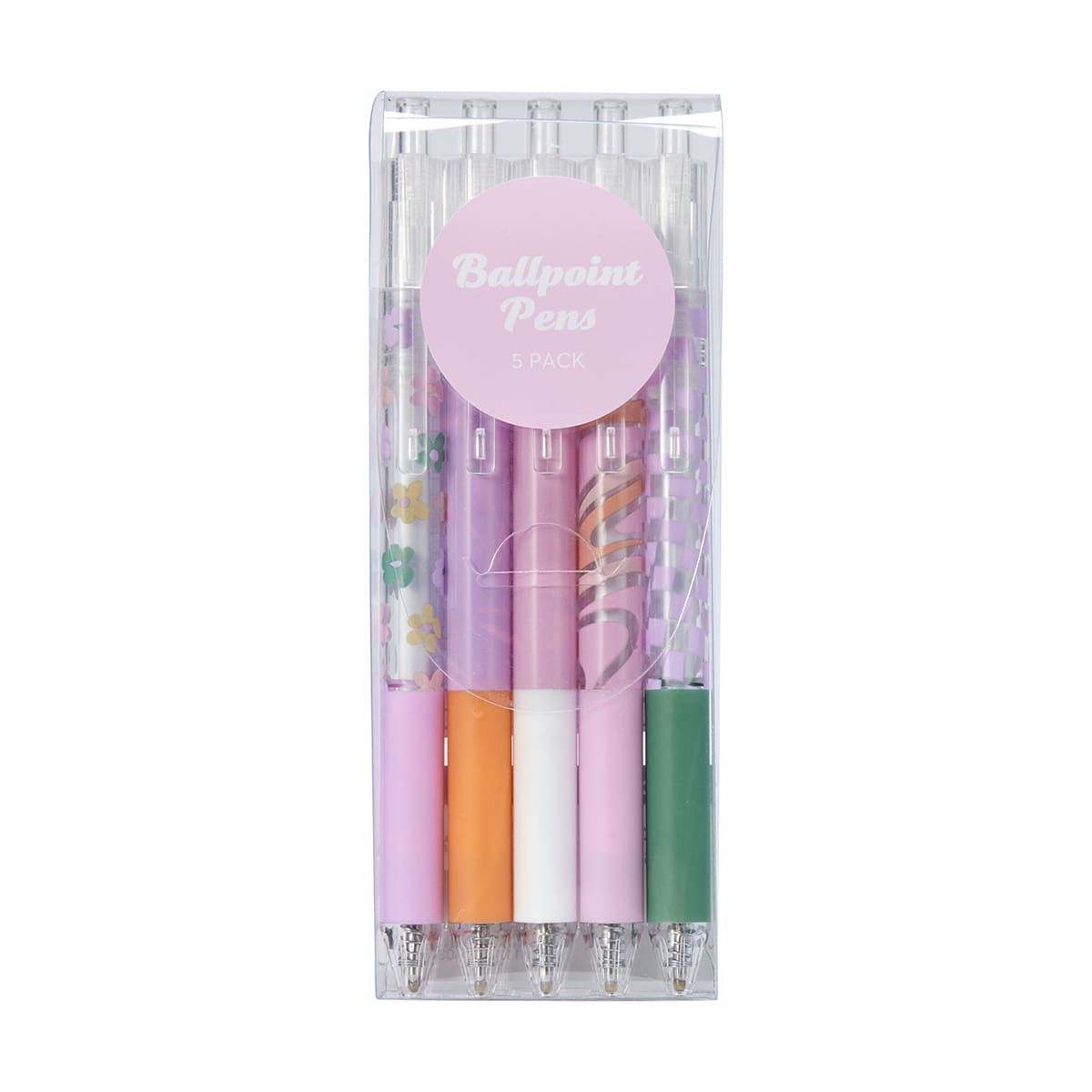 5 Pack Printed Pens