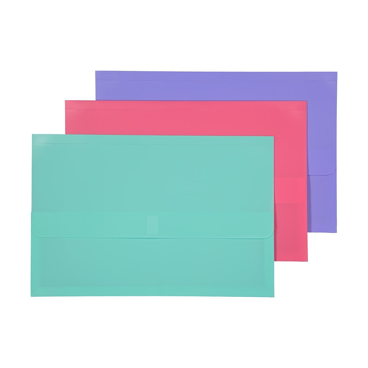 3 Pack Foolscap Document Wallets