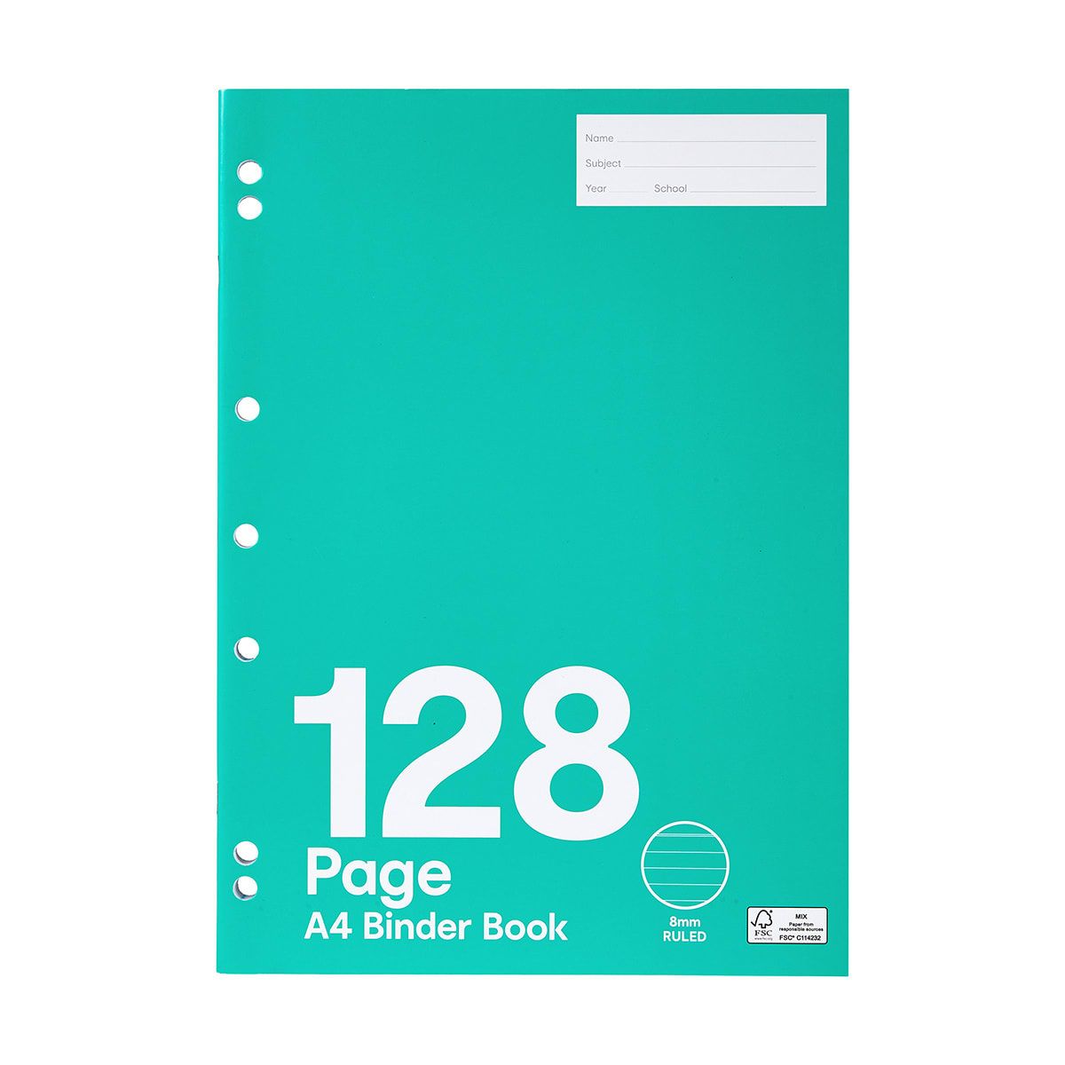 Binder Book - A4, 128 Pages, Blue