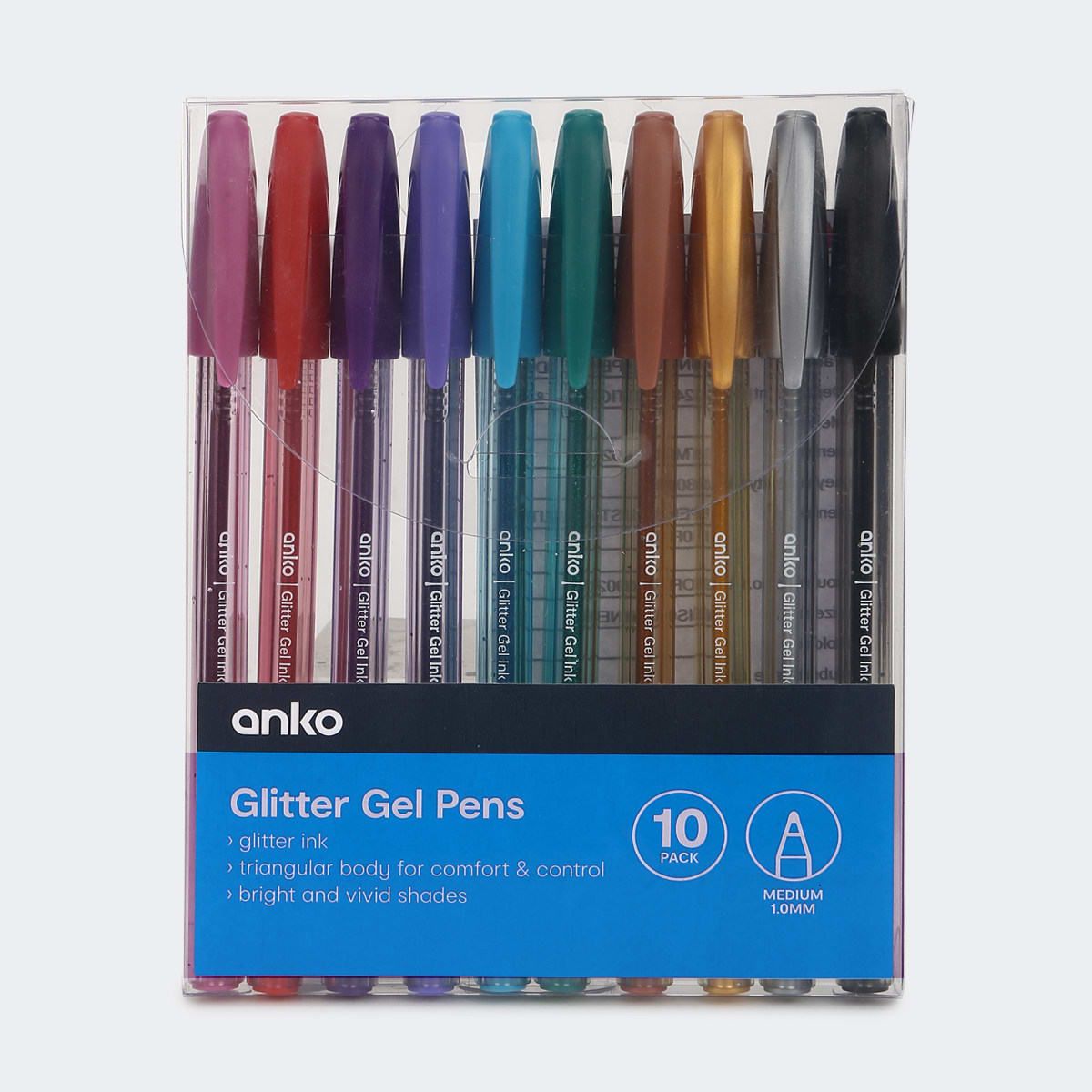 10 Pack Glitter Gel Pens