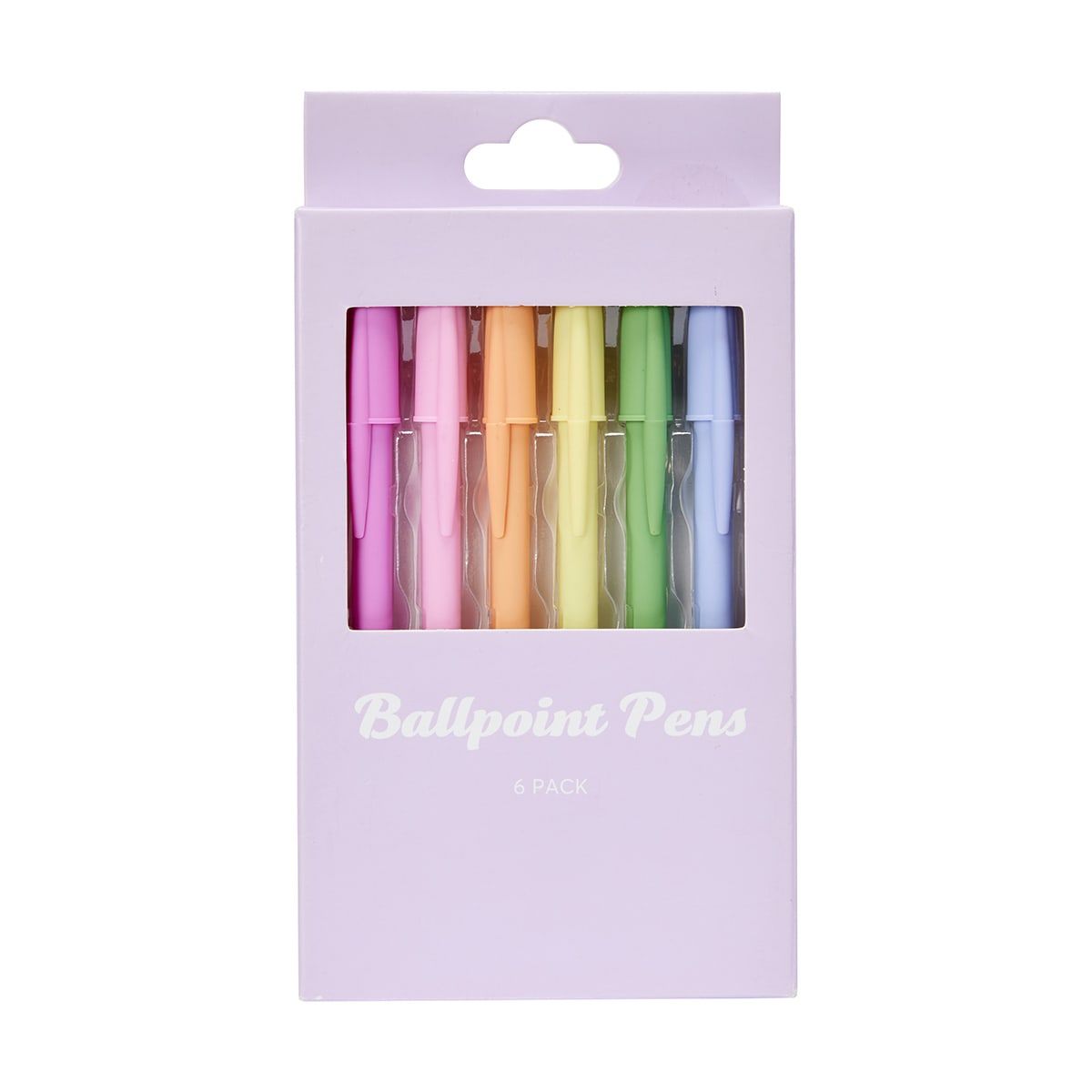 6 Pack Ballpoint Pens