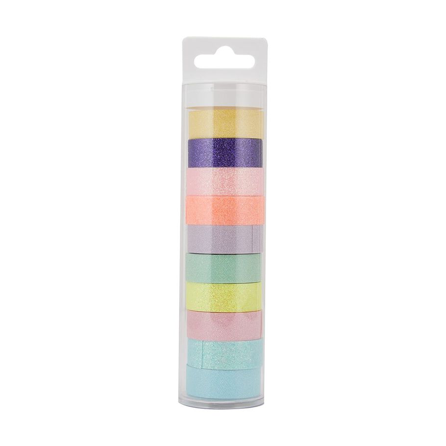 10 Pack Washi Tape - Glitter