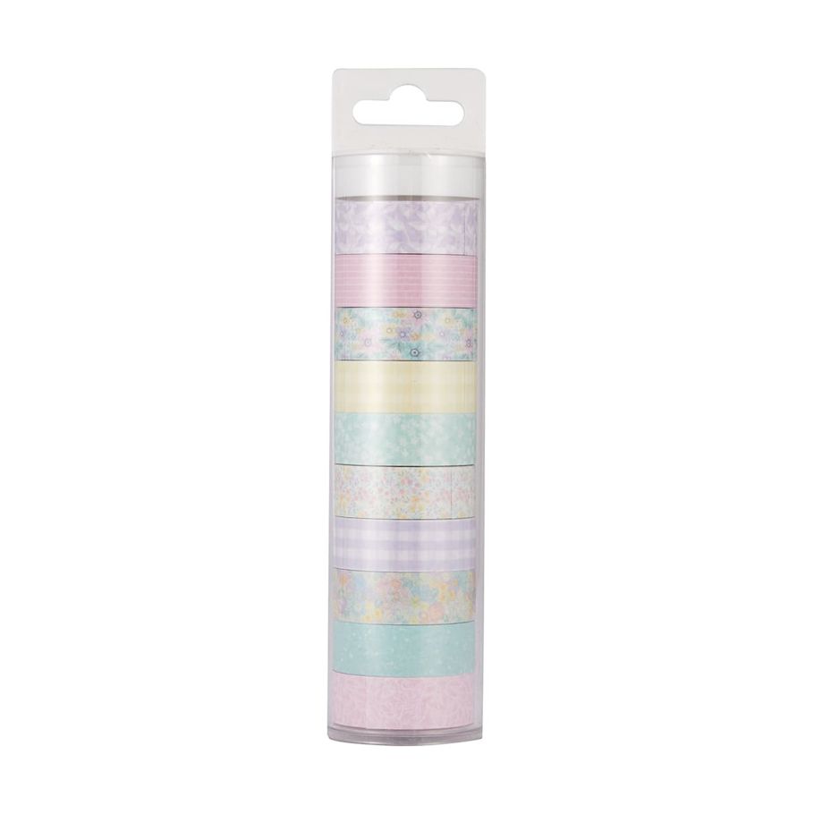 10 Pack Washi Tape - Pastel Floral