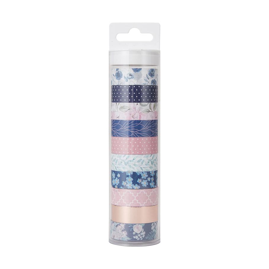 10 Pack Washi Tape - Blue Blossom