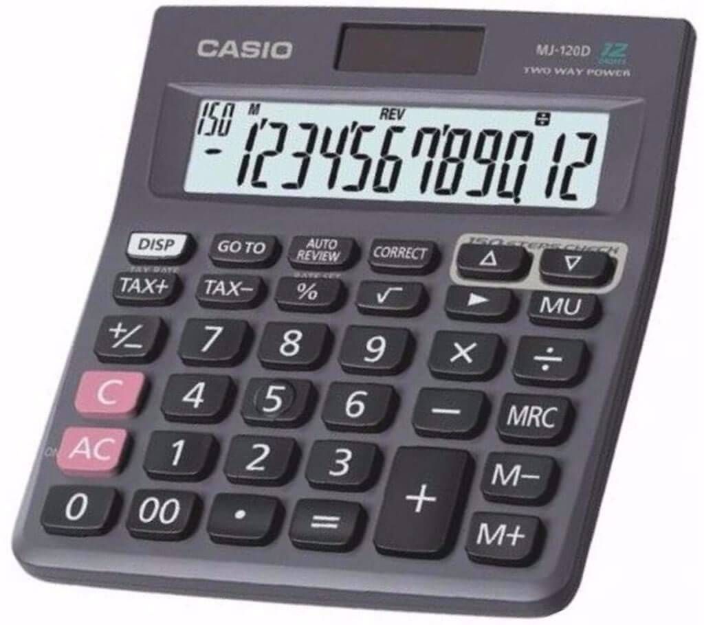 CASIO MJ 120 Calculator (12 DIGIT)