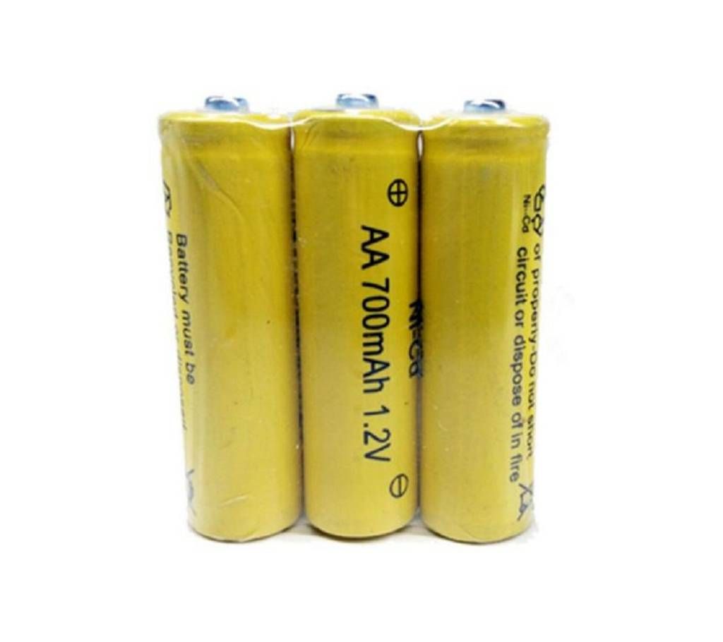 3 x AA 700mAh 1.2 V Quanlity Rechargeable Battery NI-CD 1.2V Rechargeable 2A Battery Baterias Bateria Batteries 500 Times