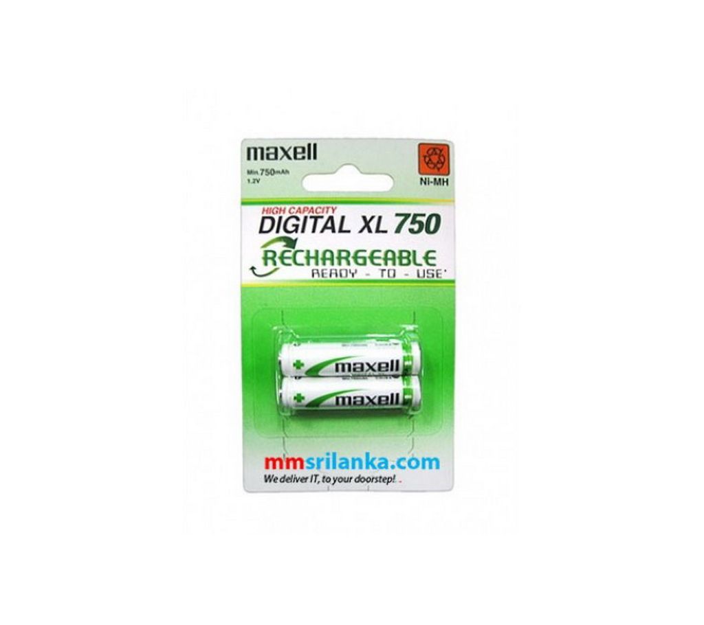 Maxell digital xl 750 AAA Rechargeable Batteries 1 pair