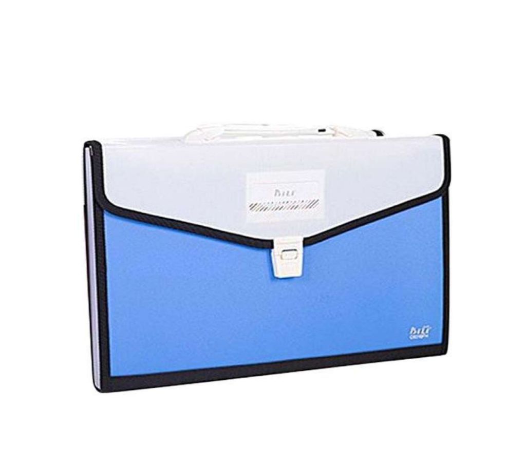 12 Pockets Expanding File - Sky Blue