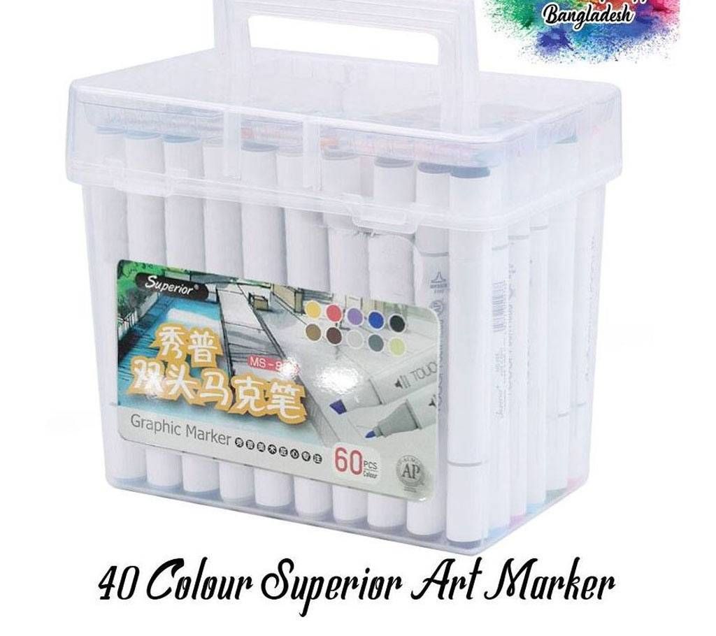 Superior Art Marker  40 Colours Set