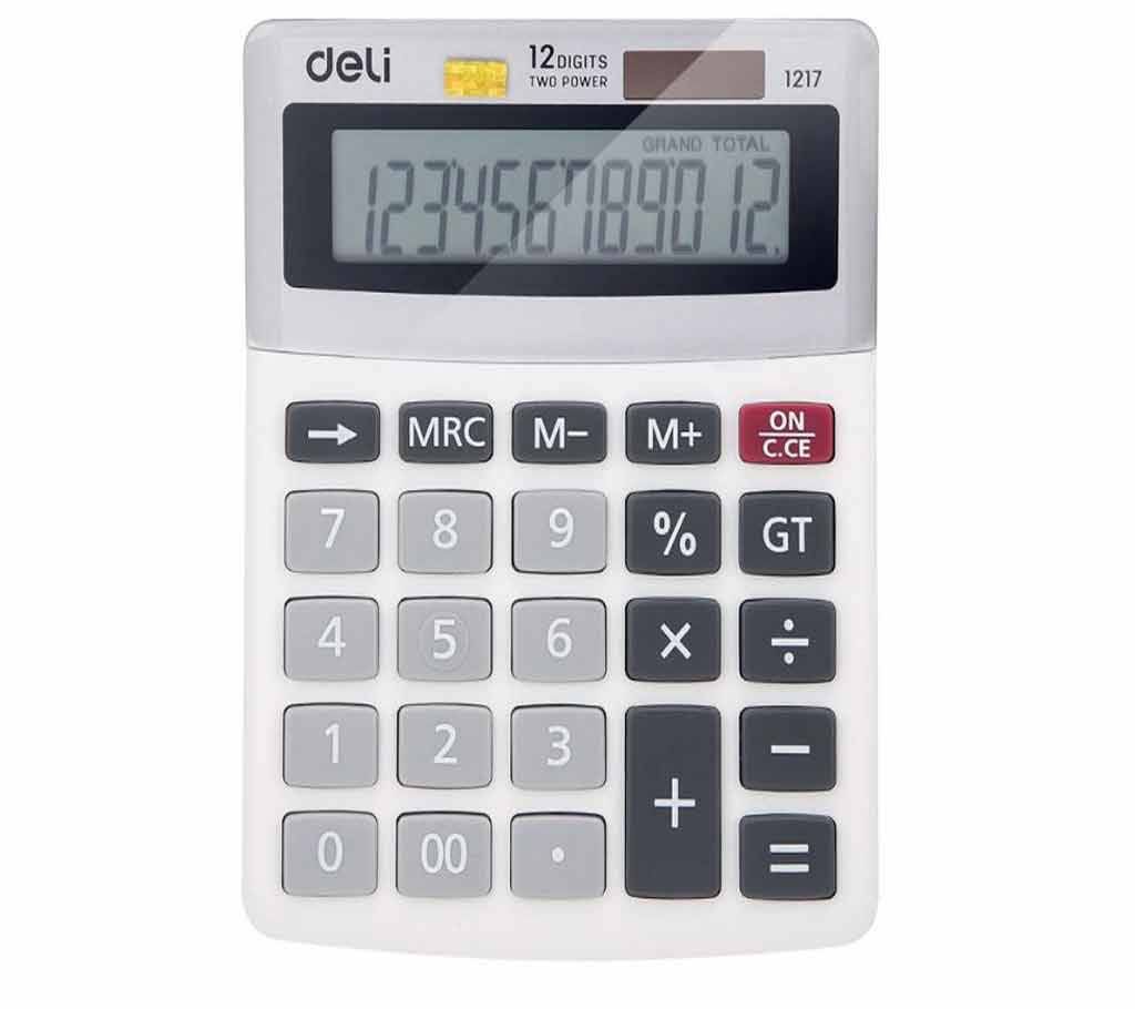 Deli EM01020 CHECK TAX CALCULATOR 12-DIGIT BLACK
