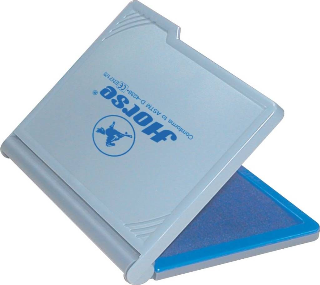 Horse original stamp pads for seals plastic thin No. 2, 70x110 mm Horse violet