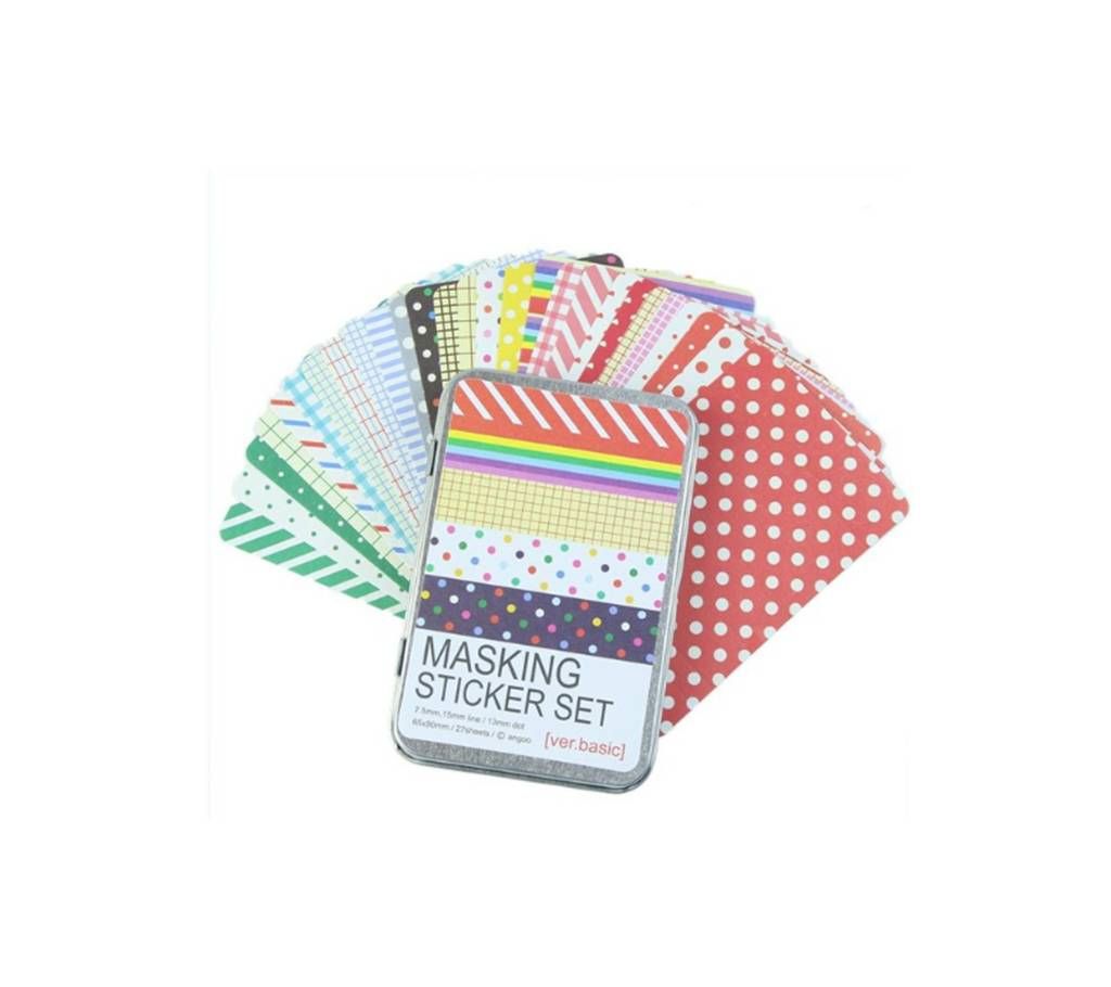 Masking Sticker 1Set [(Basic Design) Protect With Tin Box]