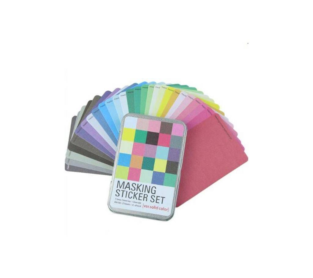 Masking Sticker [(Solid Color DESIGN) PROTECT WITH TIN ]