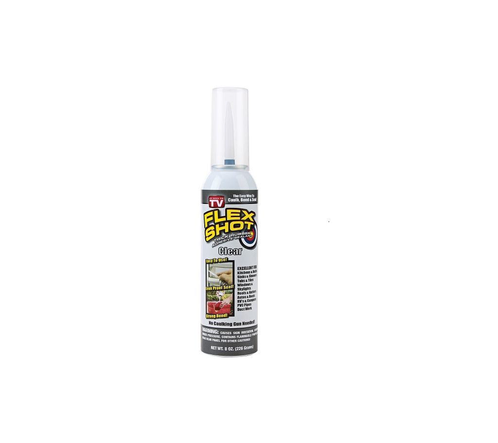 Flex Shot is the revolutionary super thick, rubber sealant to caulk, bond -8 OZ-USA
