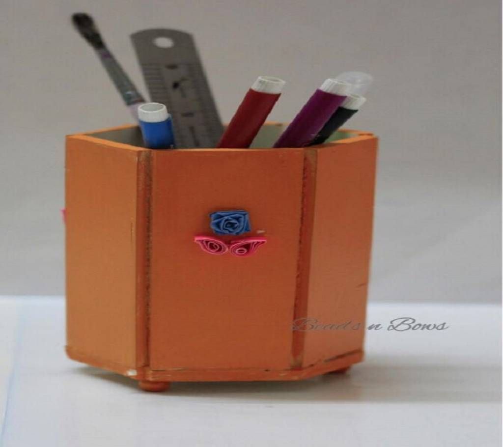 hexagonal pen/brush holder