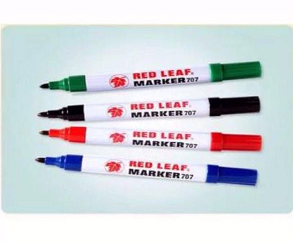 Red Leaf Permanent Marker -4pcs